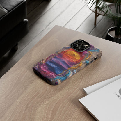 Phone Case — Colorful Sand Art Sunset Tough Protective Case