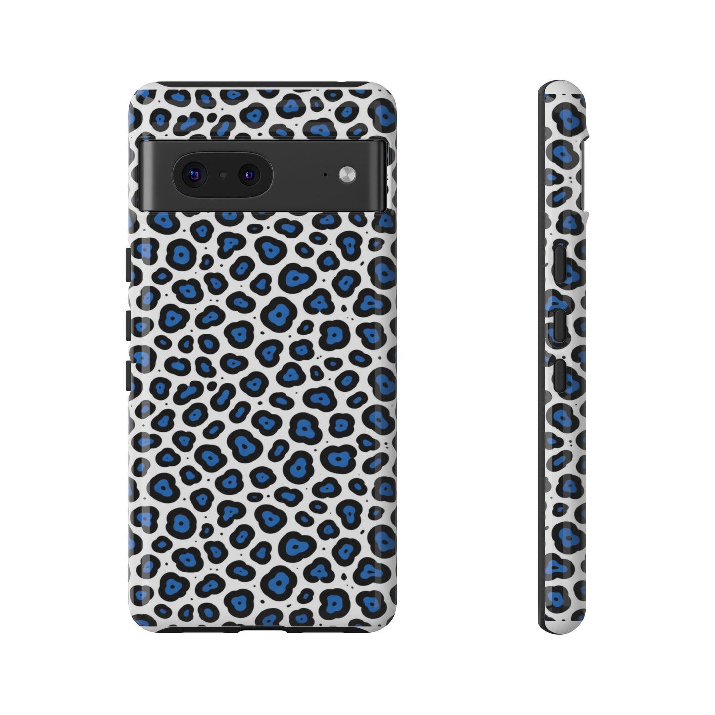 Blue Leopard Print Phone Case – Tough Protective Cover