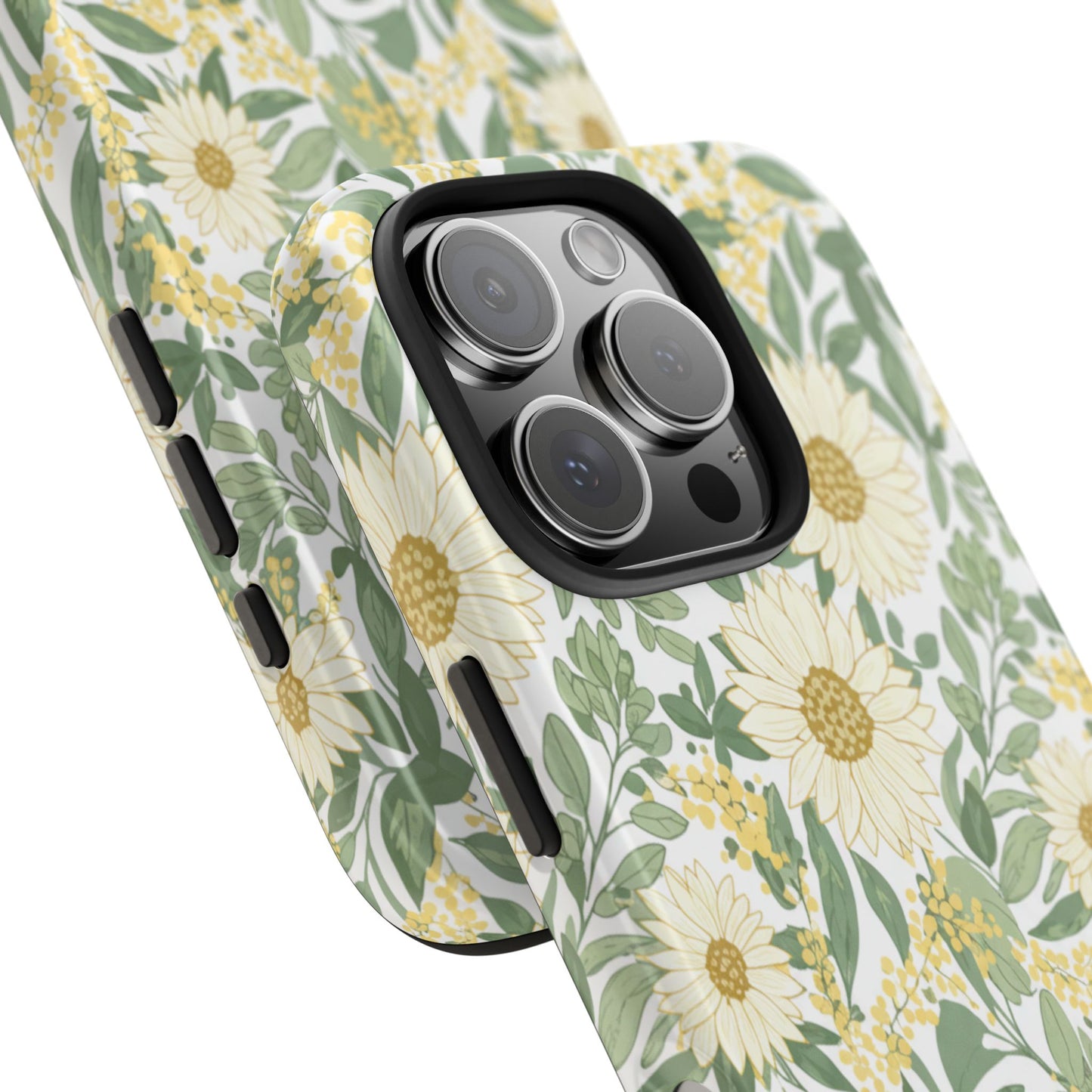 Daisy Meadow Tough Phone Case — Floral Protective Phone Cover
