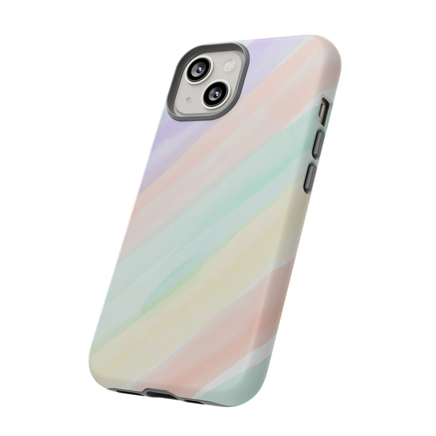 Pastel Watercolor Stripe Tough Phone Case