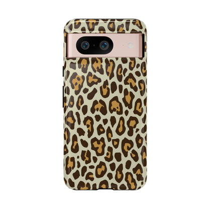 Leopard Print Tough Phone Case — Durable Protective Animal Print Case