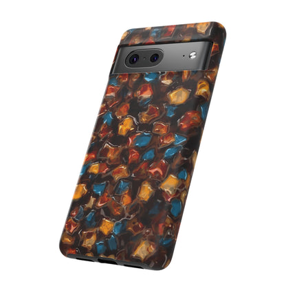 Phone Case - Amber Tortoiseshell Mosaic Protective Cover