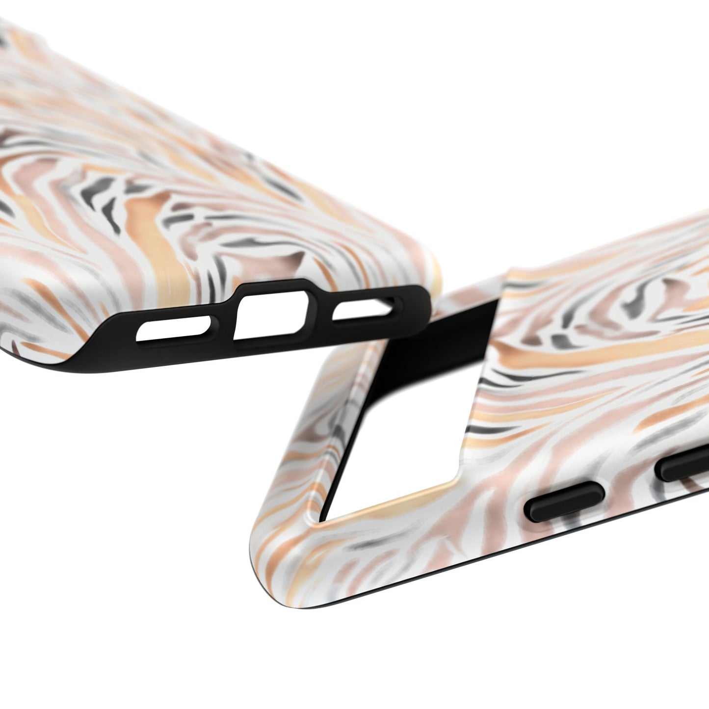 Tough Case — Neutral Watercolor Tiger Stripe Phone Case