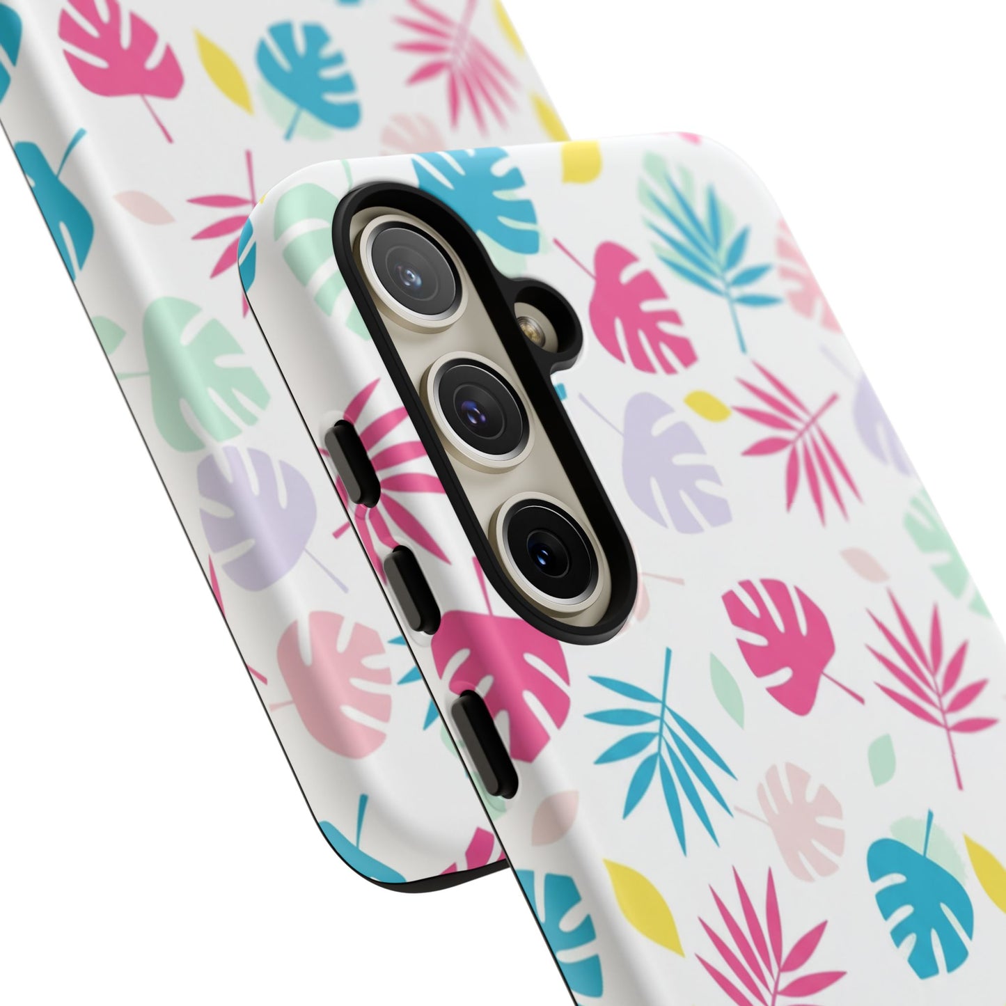 Tropical Leaf Phone Case — Colorful Pastel Monstera & Palm iPhone Case