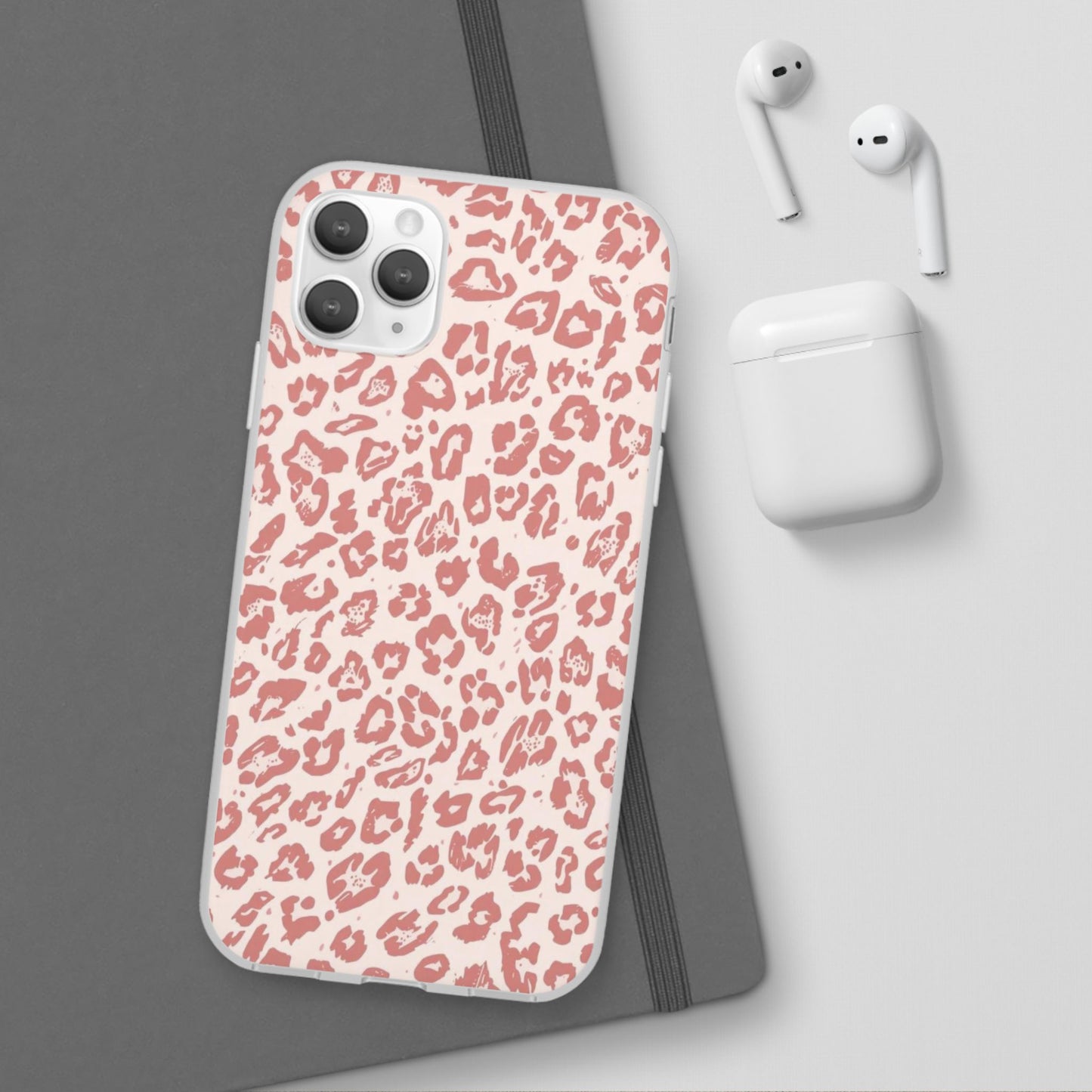 Pink Leopard Print Phone Case – Slim Flexible Protective Cover