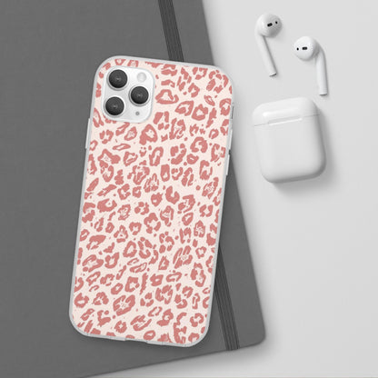 Pink Leopard Print Phone Case – Slim Flexible Protective Cover