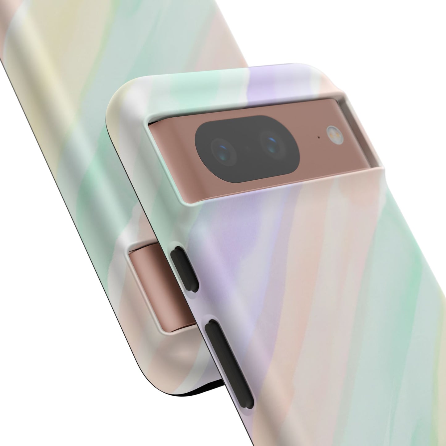 Pastel Watercolor Stripe Tough Phone Case