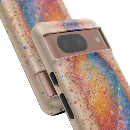 Galaxy Bottle Tough Phone Case — Colorful Nebula Splash iPhone Cover