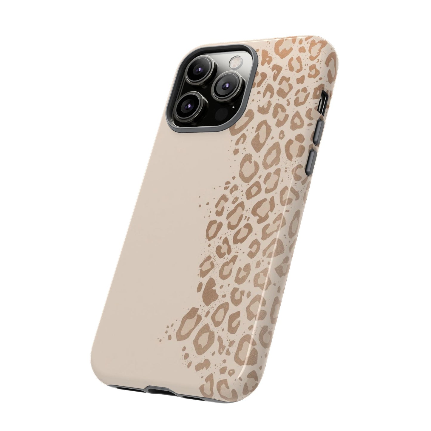 Phone Case – Beige Leopard Print Protective Cover