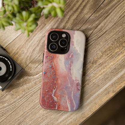 Marbled Rose Gold Galaxy Phone Case — Protective Tough Case