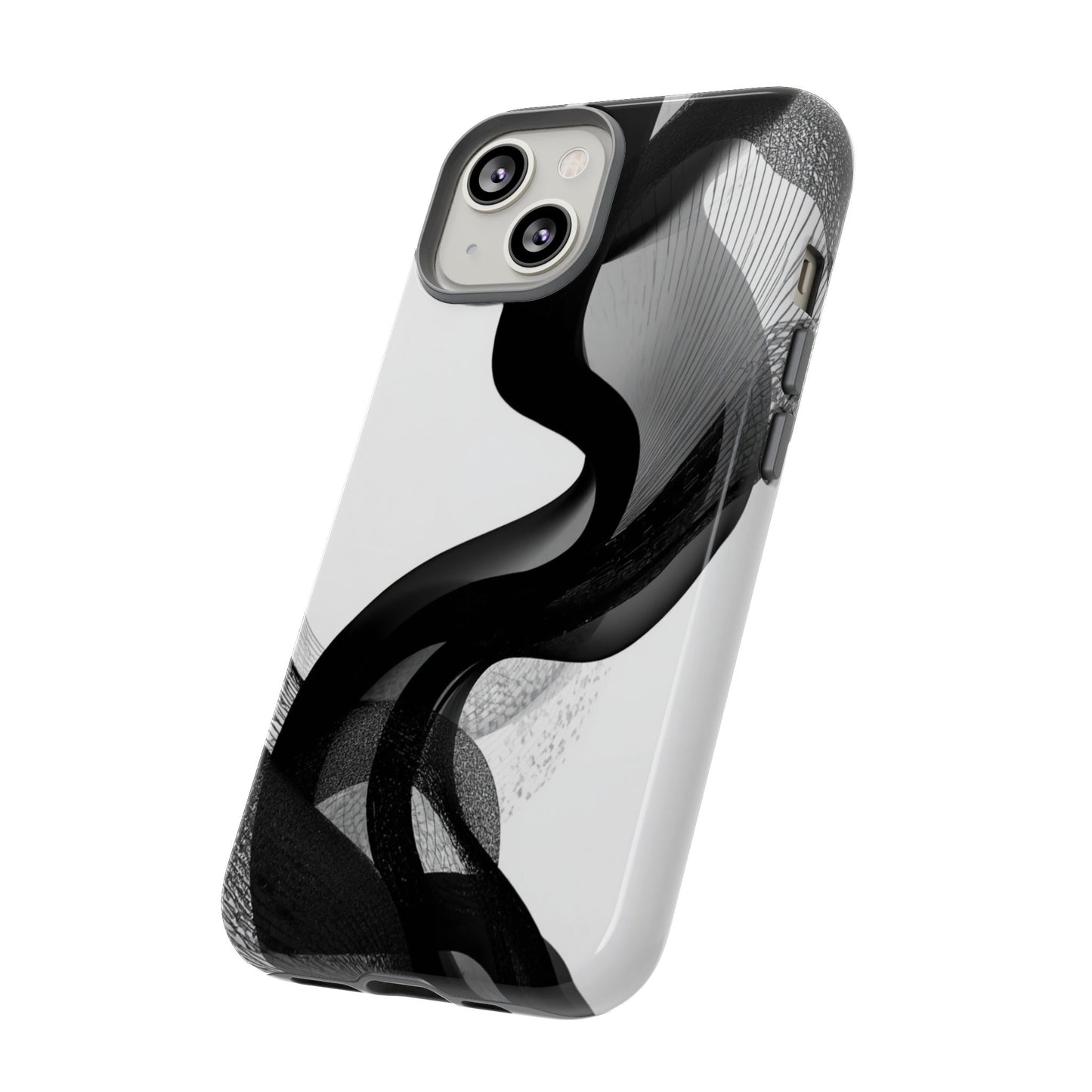 Phone Case — Monochrome Abstract Protective Cover