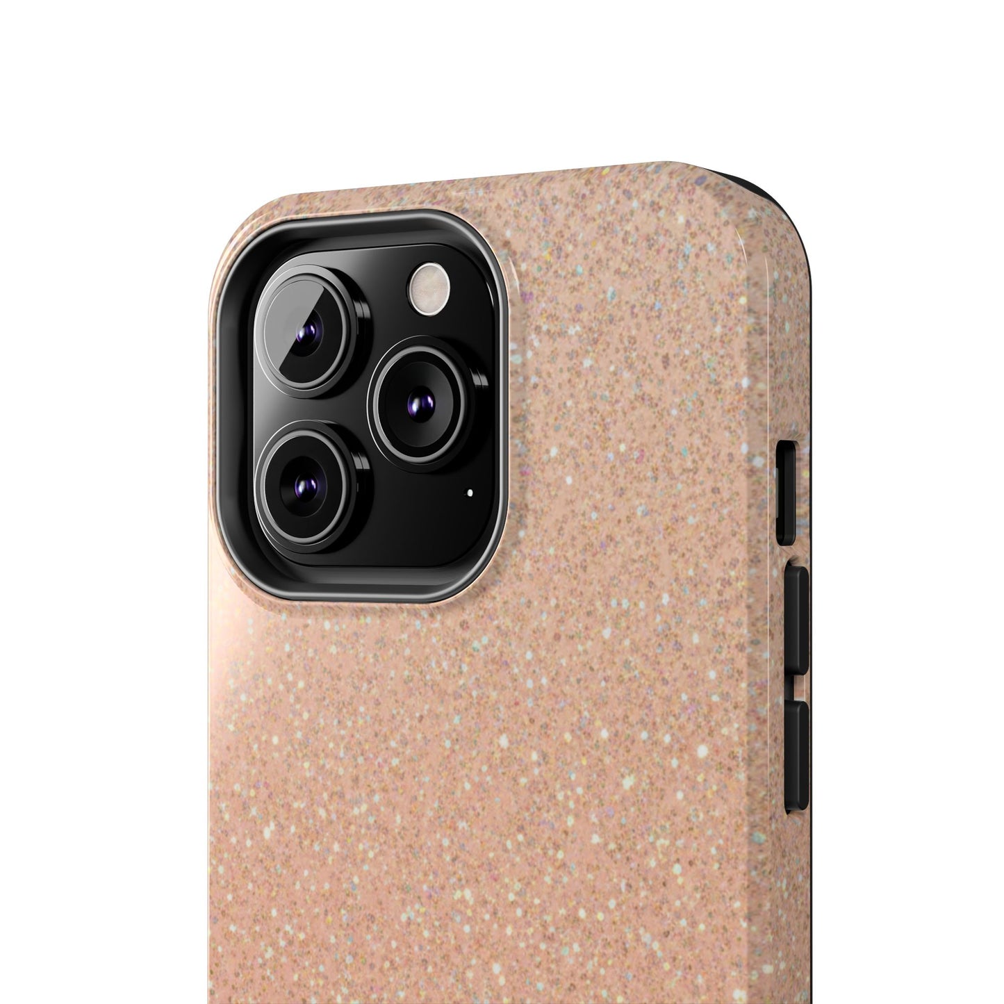 Glitter Rose Gold Tough Phone Case — Sparkling Protective iPhone Cover
