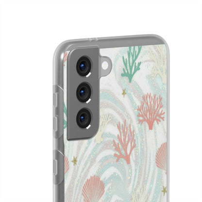 Pastel Seashell Phone Case — Coral Reef Wave iPhone Cover