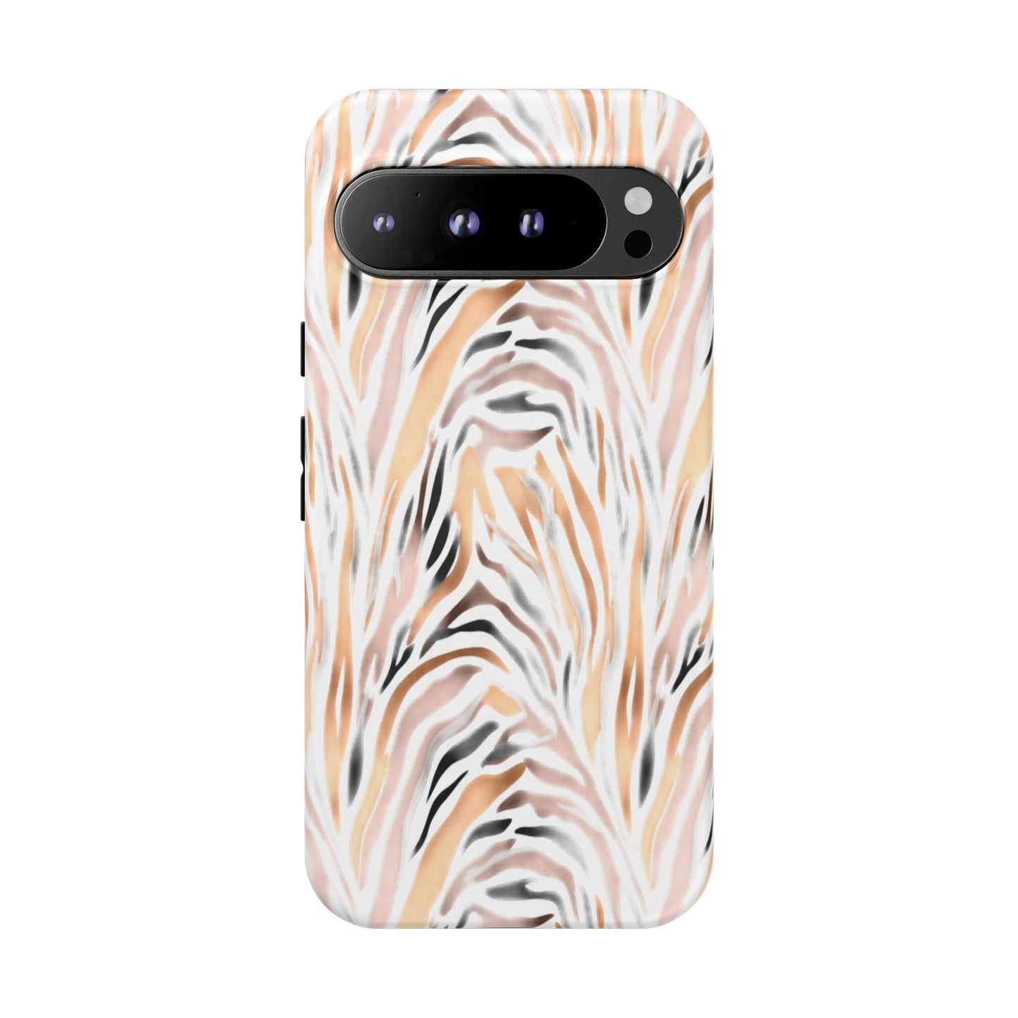 Tough Case — Neutral Watercolor Tiger Stripe Phone Case