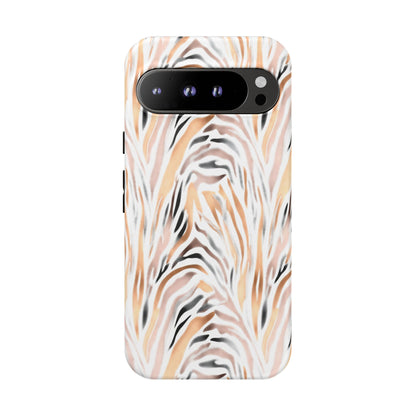 Tough Case — Neutral Watercolor Tiger Stripe Phone Case