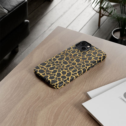 Giraffe Print Tough Phone Case — Durable Leopard-Style Protective Cover