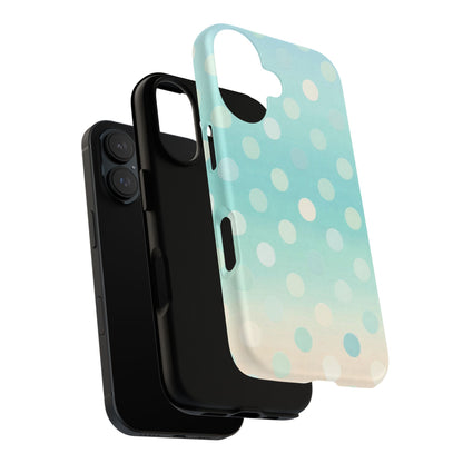 Abstract Palm Tough Phone Case — Minimal Coastal Blue Protective Cover
