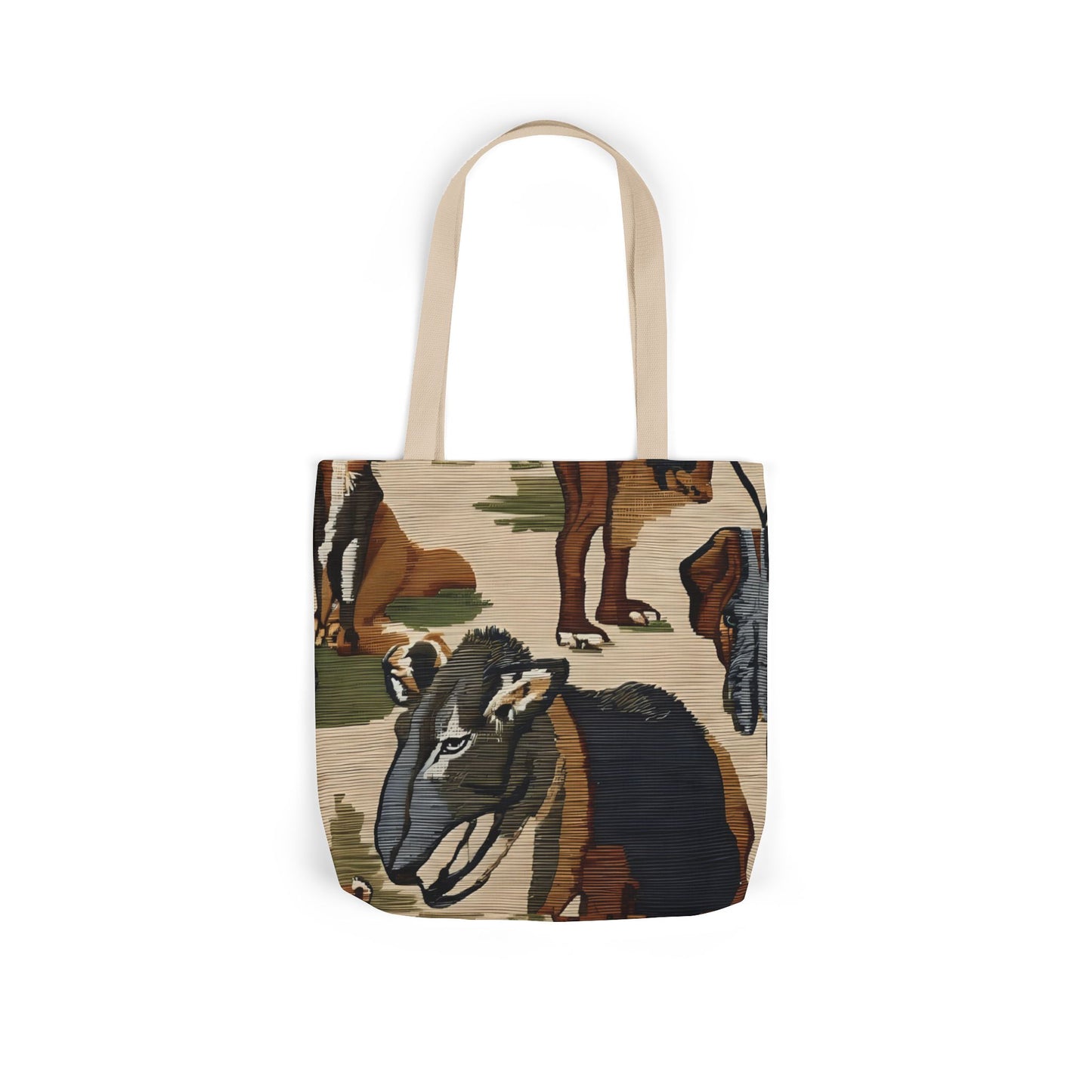 Canvas Tote — Farm Animal Rustic Tote Bag