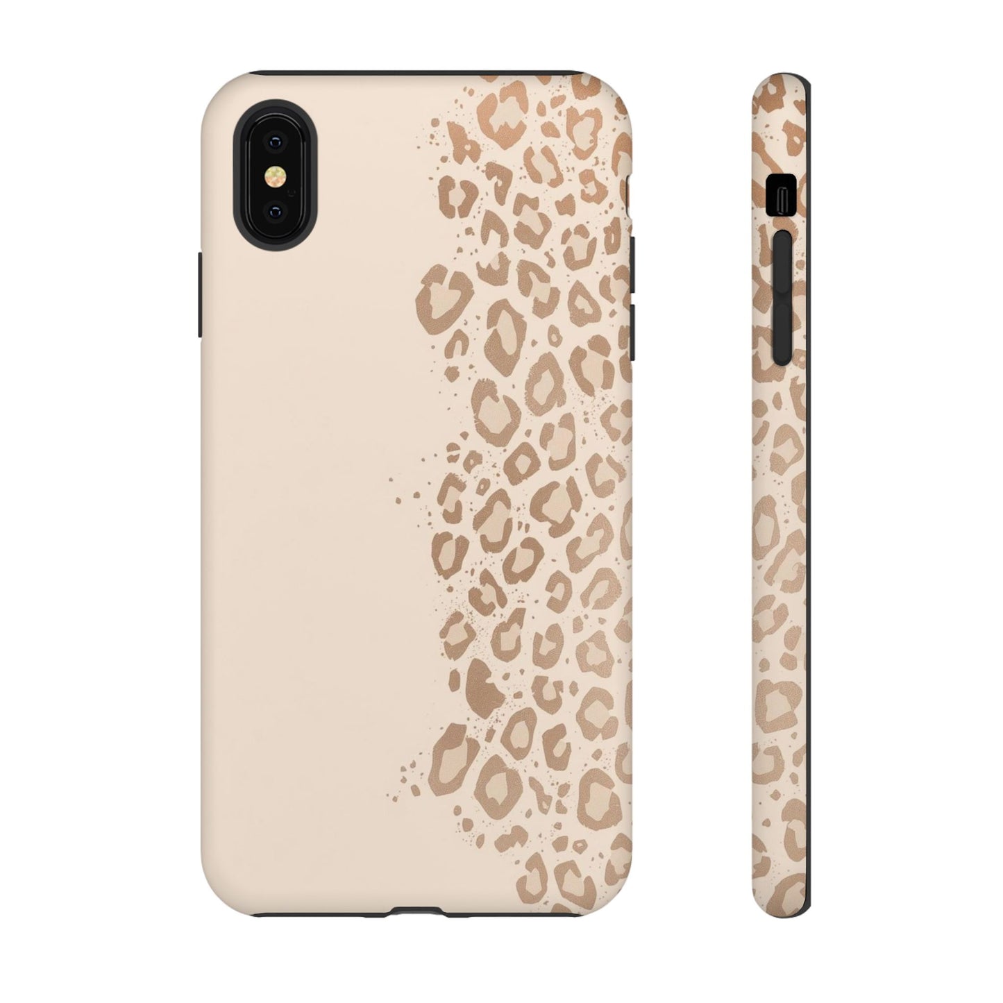 Phone Case – Beige Leopard Print Protective Cover
