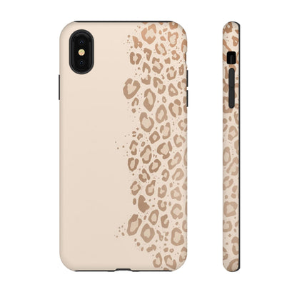 Phone Case – Beige Leopard Print Protective Cover