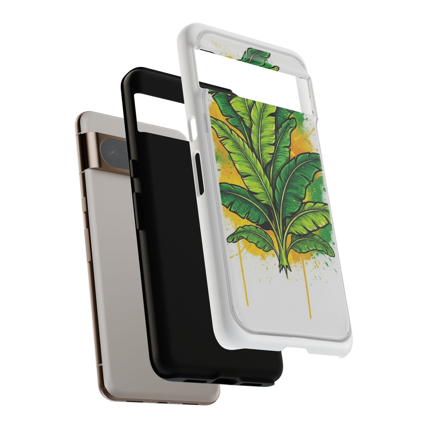 Tropical Banana Leaf Phone Case — Vibrant Green Plant Protector