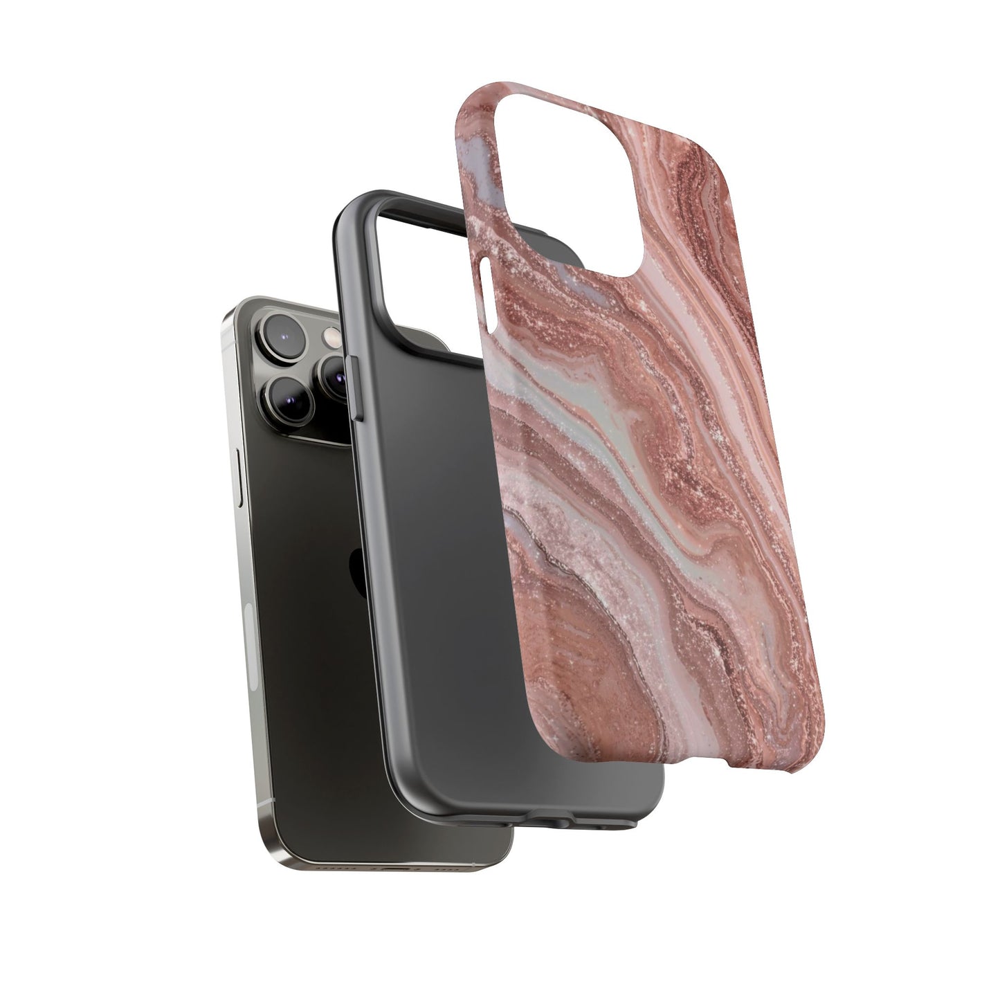 Rose Gold Marble Tough Phone Case