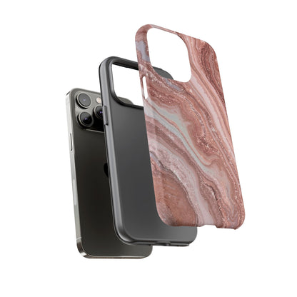 Rose Gold Marble Tough Phone Case