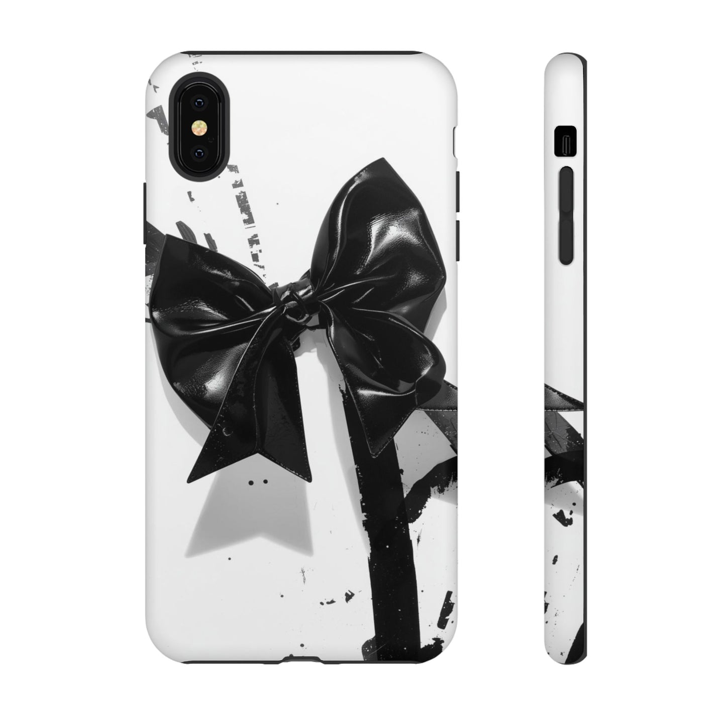 Phone Case — Black Bow Graphic Protective Cover