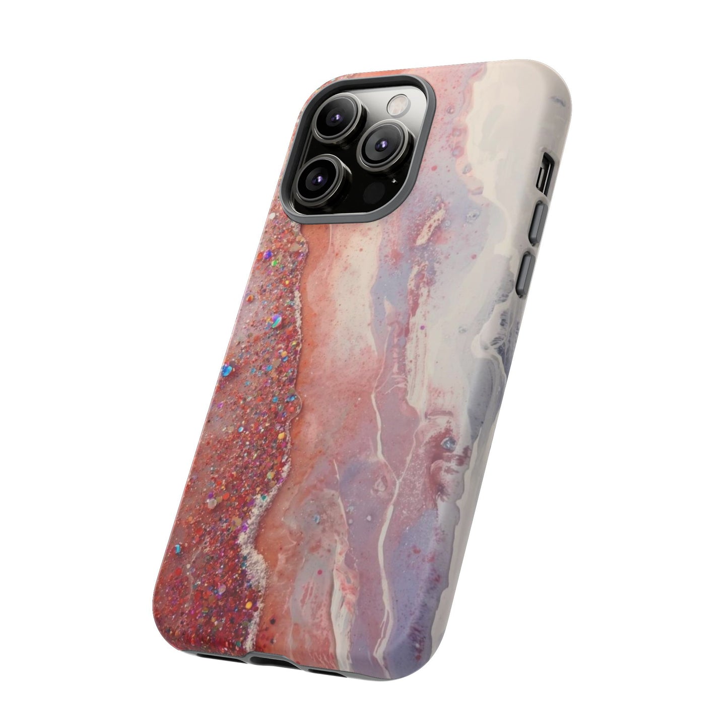 Marbled Rose Gold Galaxy Phone Case — Protective Tough Case