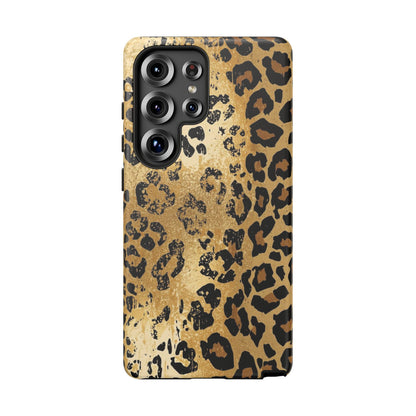 Leopard Print Tough Phone Case — Durable Protective iPhone Cover