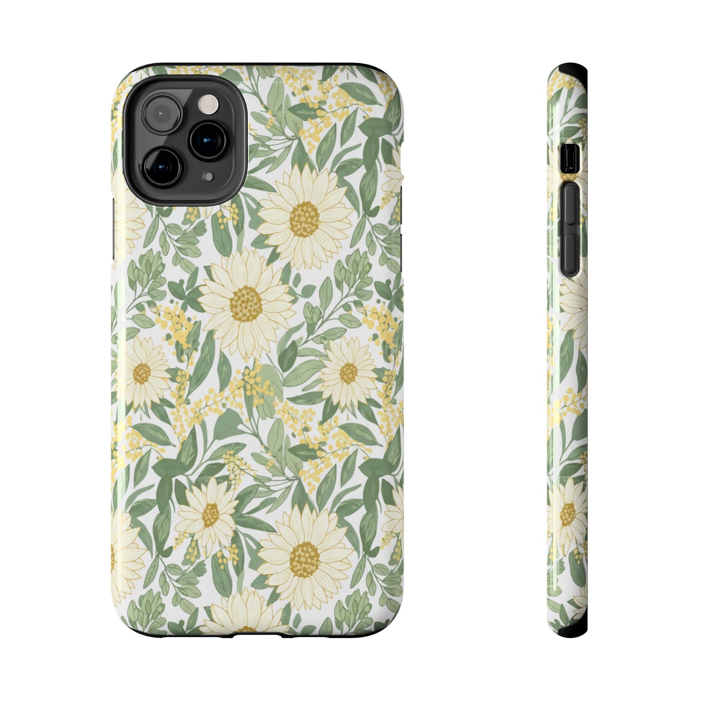 Daisy Meadow Tough Phone Case — Floral Protective Phone Cover