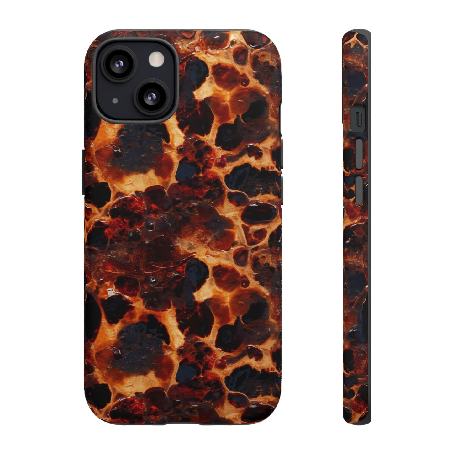 Tortoiseshell Phone Case — Protective iPhone Cover with Classic Amber Pattern