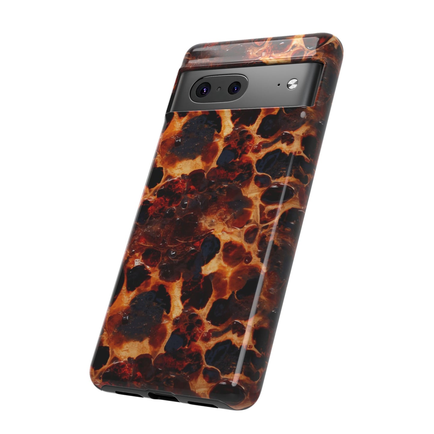 Tortoiseshell Phone Case — Protective iPhone Cover with Classic Amber Pattern