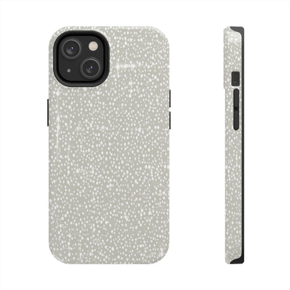 Speckled Gray Tough Phone Case — Protective Shockproof iPhone Cover