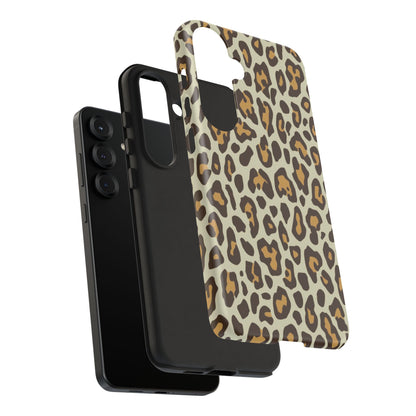 Leopard Print Tough Phone Case — Durable Protective Animal Print Case
