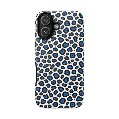 Blue Leopard Print Phone Case – Tough Protective Cover