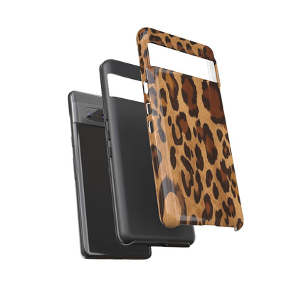 Leopard Print Tough Phone Case — Durable Animal Print Protective Cover