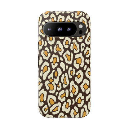 Leopard Print Tough Phone Case — Durable Protective iPhone Cover