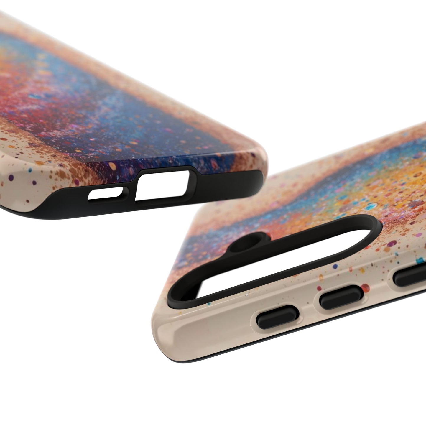 Galaxy Bottle Tough Phone Case — Colorful Nebula Splash iPhone Cover