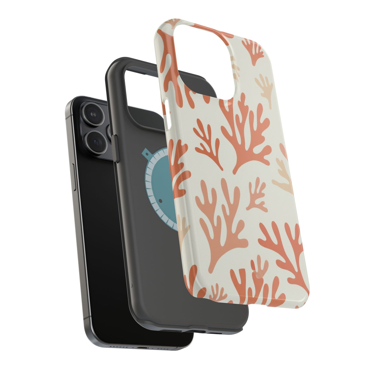 Coral Reef Magnetic Impact Phone Case — Protective MagSafe-Compatible Design