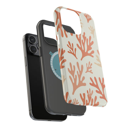 Coral Reef Magnetic Impact Phone Case — Protective MagSafe-Compatible Design