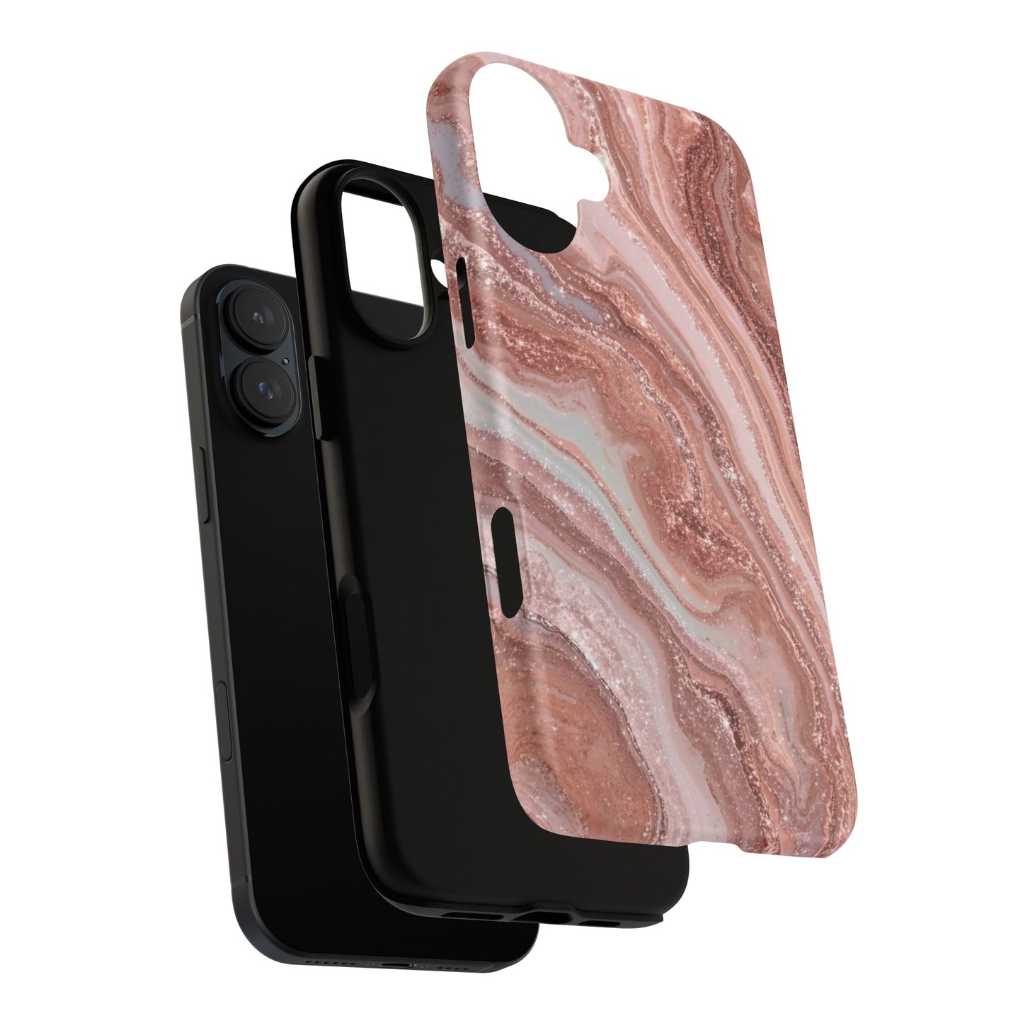 Rose Gold Marble Tough Phone Case