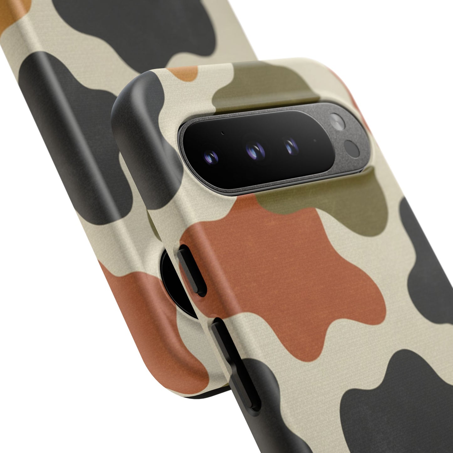 Retro Abstract Camouflage Phone Case — Earth Tone Tough Case