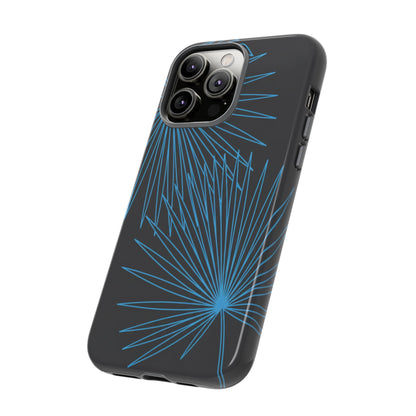 Blue Dandelion Burst Tough Phone Case — Protective Floral iPhone Cover