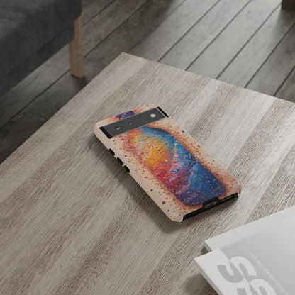 Galaxy Bottle Tough Phone Case — Colorful Nebula Splash iPhone Cover