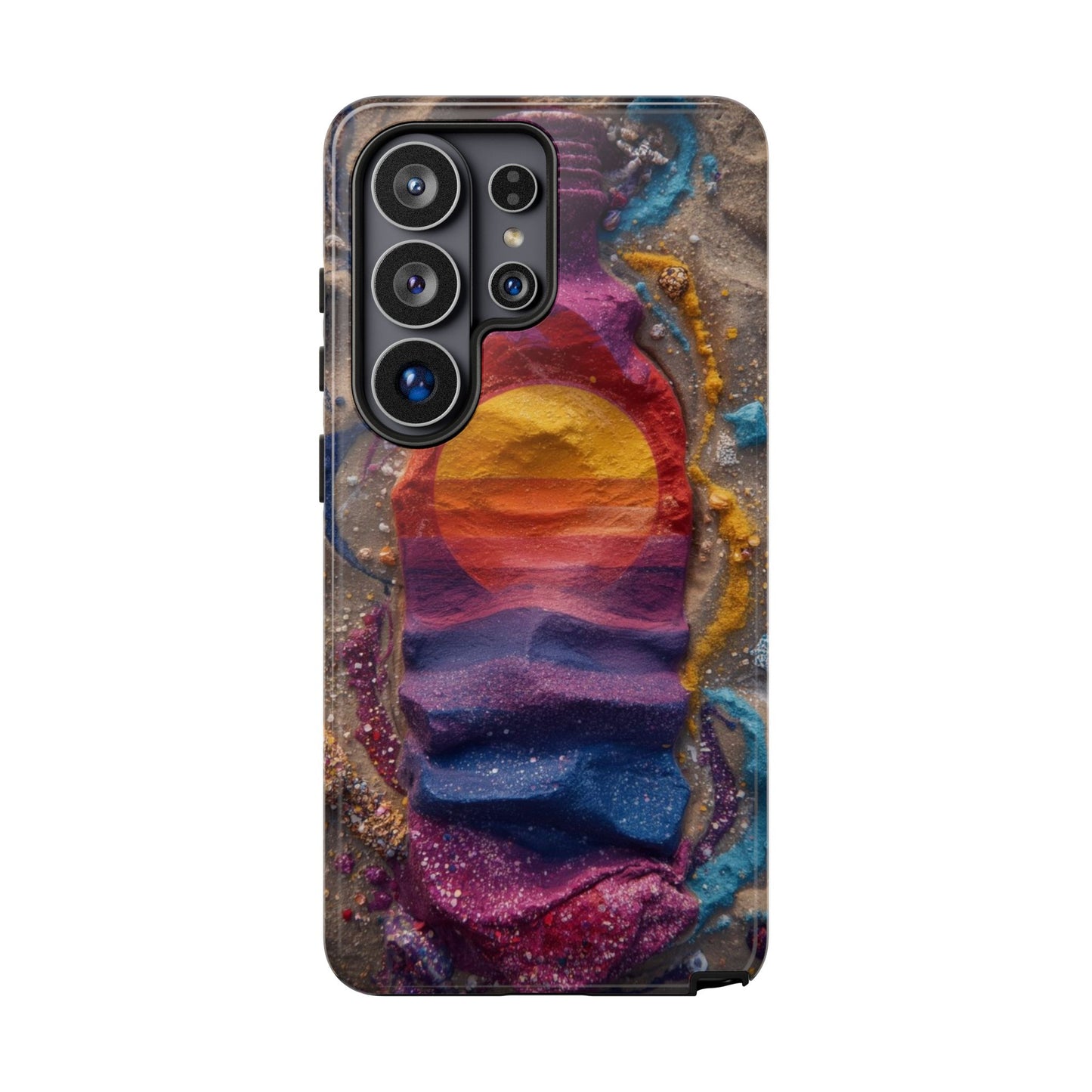 Phone Case — Colorful Sand Art Sunset Tough Protective Case