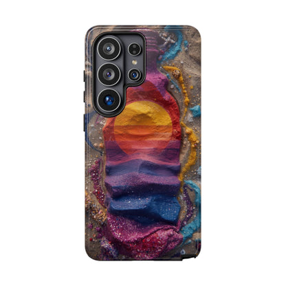 Phone Case — Colorful Sand Art Sunset Tough Protective Case