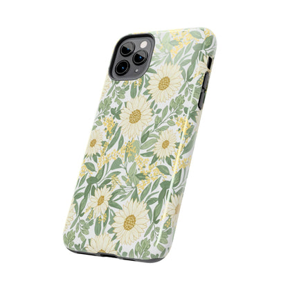 Daisy Meadow Tough Phone Case — Floral Protective Phone Cover