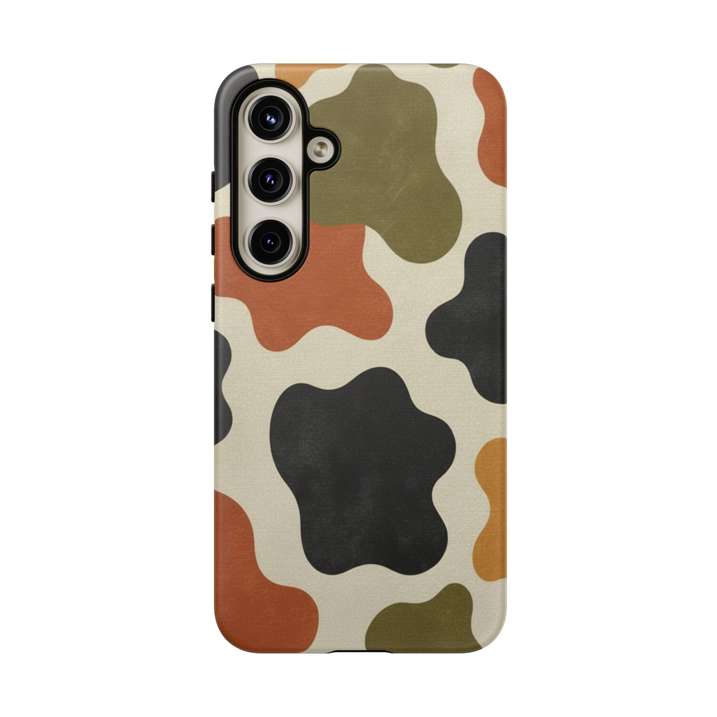 Retro Abstract Camouflage Phone Case — Earth Tone Tough Case