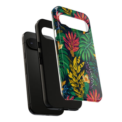 Tropical Floral Phone Case — Vibrant Jungle Leaf Protective Cover